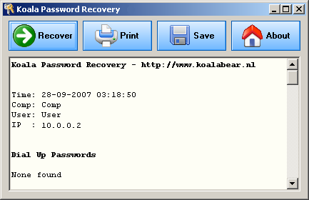 Koala Password Recovery